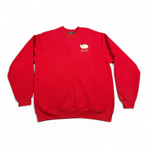 Vintage Ireland Sweater Adult MEDIUM Red Sweatshirt Sheep Celtic Creations 90s
